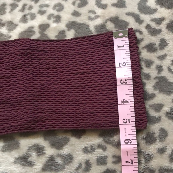 Free People Too Late For You Tube Top Bandeau in Burgundy Size XS/S - Picture 8 of 13